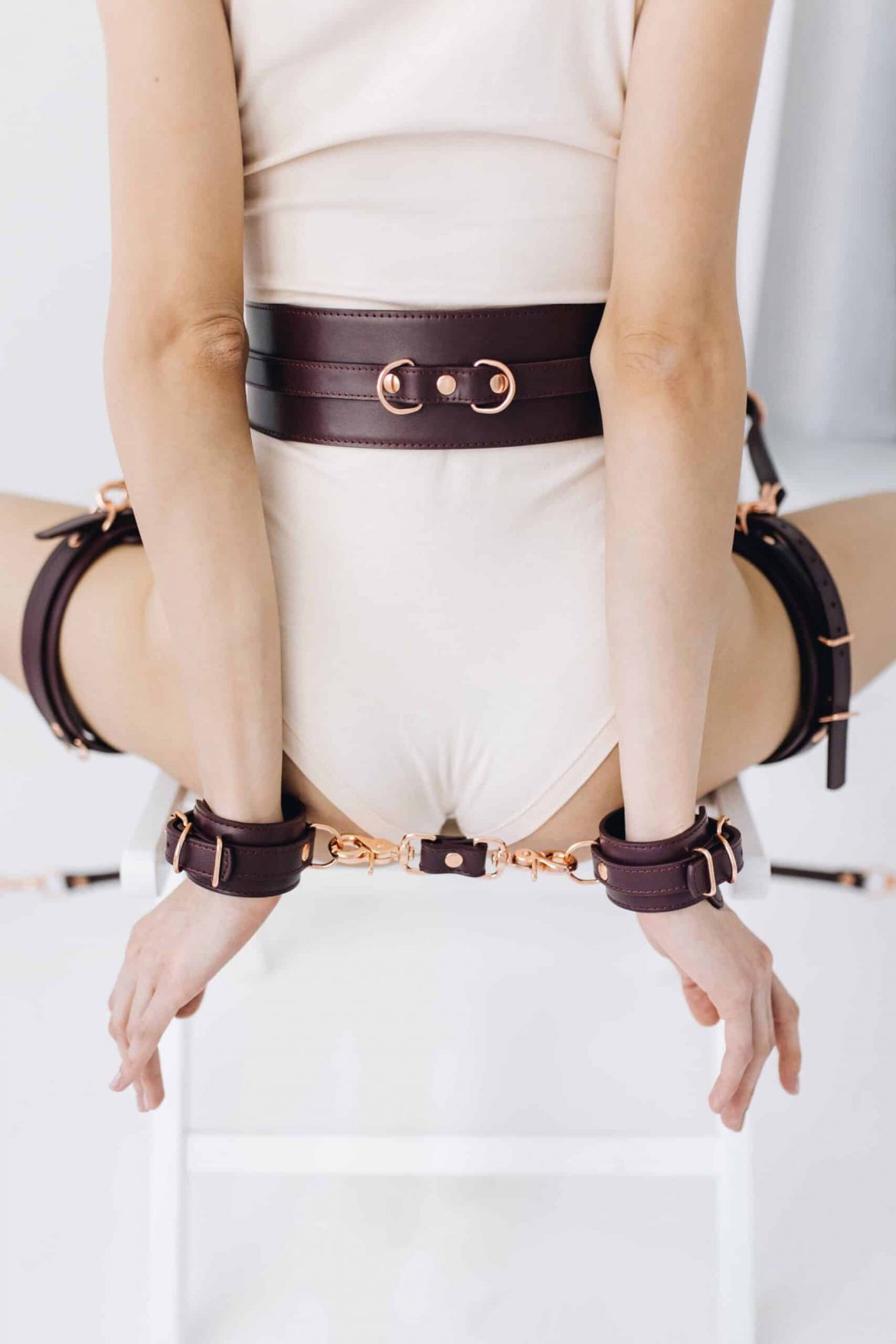 BDSM Leather Bondage Set 8 Items