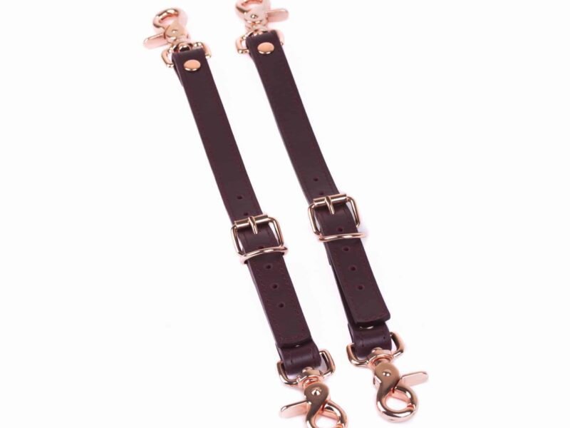 bdsm leather bondage set belt thigh cuffs a pair of garters 23 scaled