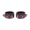 bdsm leather bondage set collar leash handcuffs pair of double fixation22 scaled