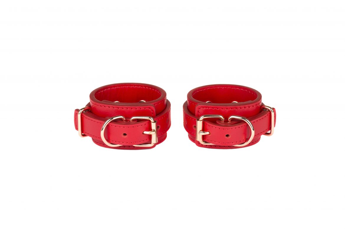 bdsm leather bondage set collar leash handcuffs pair of double fixation28 scaled