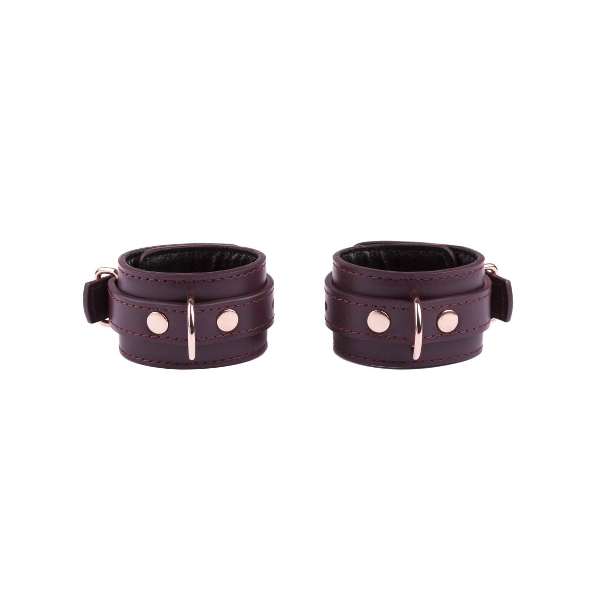 bdsm leather bondage set collar leash handcuffs pair of double fixations 10 scaled