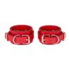 bdsm leather bondage set collar leash handcuffs pair of double fixations 25 scaled