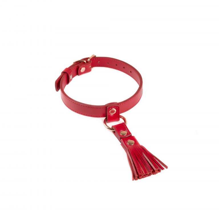 bdsm leather collar with tassel 11 1 scaled