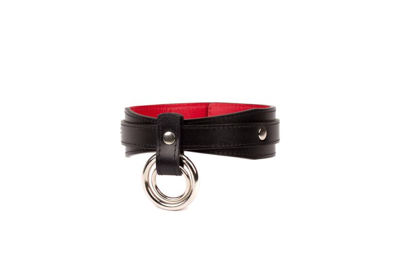 bdsm leather double o ring choker 7 1 scaled