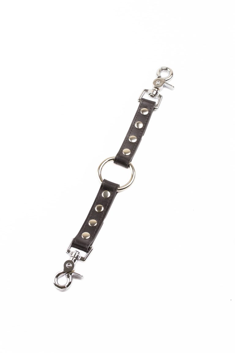 bdsm leather long double fixation with o ring 5 scaled
