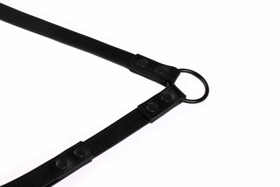 bdsm versatile leather long leash with multiple rings 13